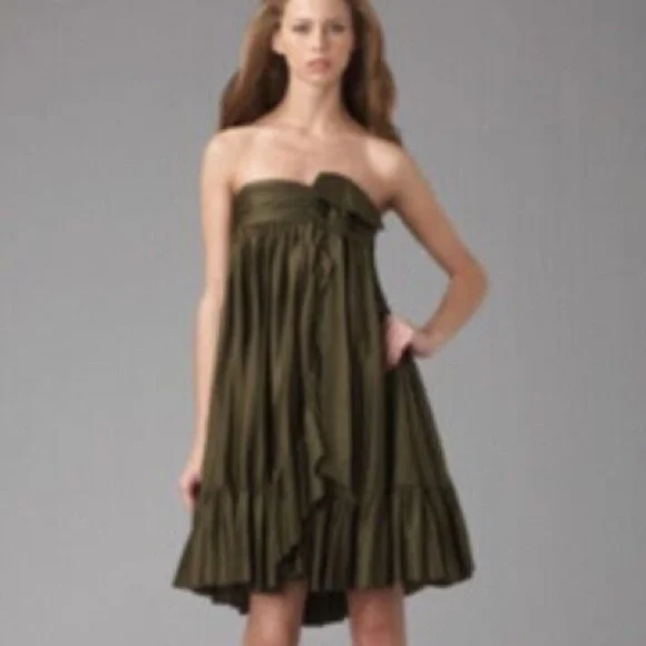 Diane Von Furstengerg Halter Tie Riffle Dress - Picture 2 of 6